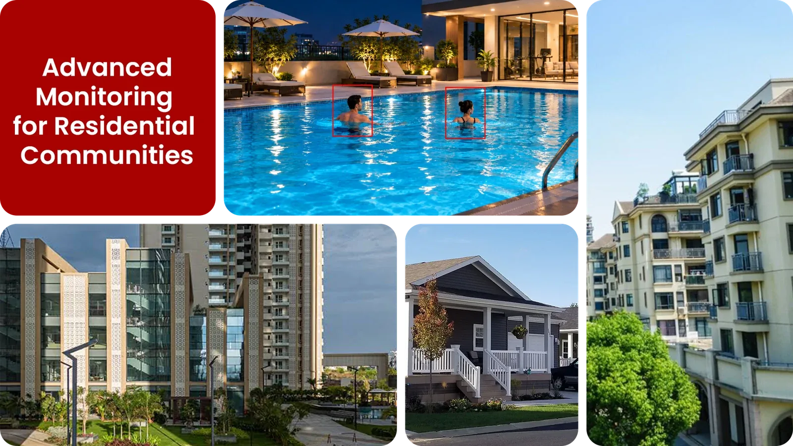 Intelligent security for residential communities: gates, driveways and shared spaces outlined