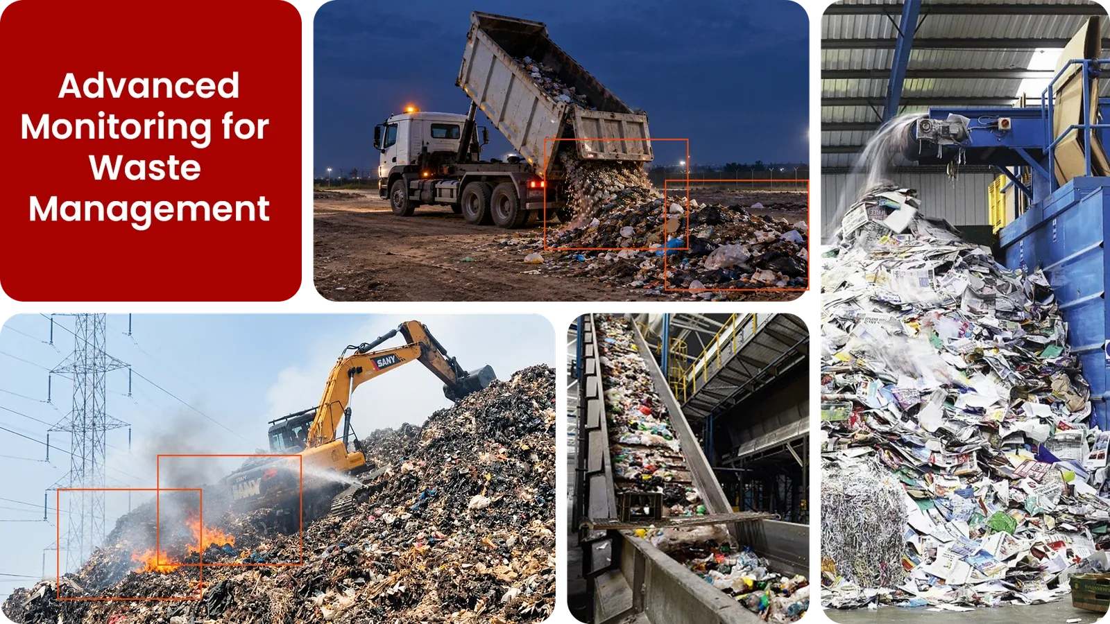 Intelligent security for waste management: yards, plant and vehicles outlined